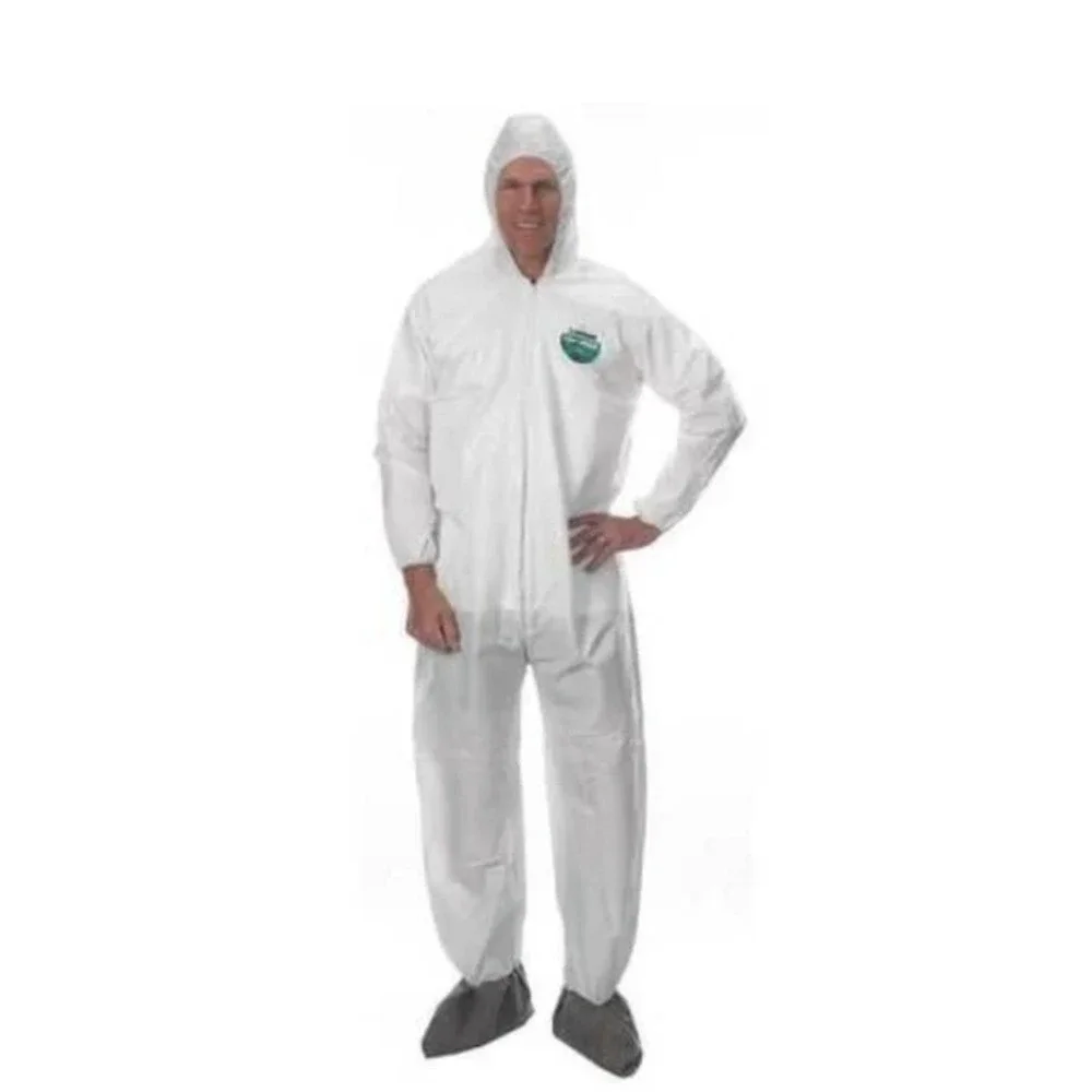 20 PCS - Lakeland #CTL414 / 3XL Hooded Zip Up / White Disposable Coveralls 3 XL‎
